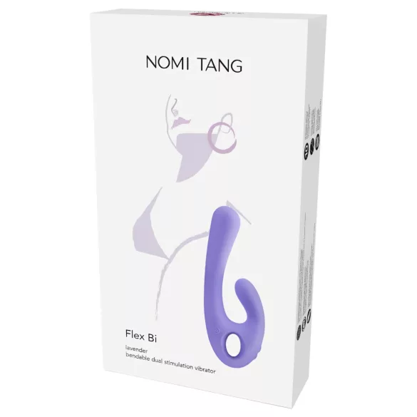 Nomi Tang Flex Bi - Rechargeable Vibrator with Clitoral Arm (Purple)